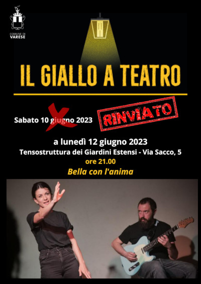 Spettacolo rinviato